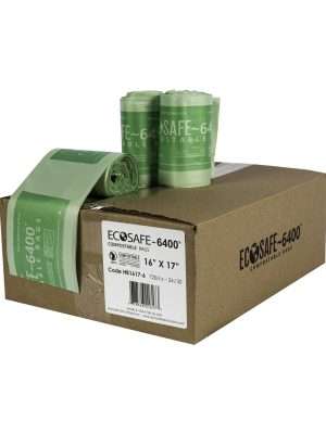 EcoSafe® 16" ×17″ Compostable Bag - 1 Case